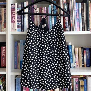NWT J. Crew Black and White Polka Dot Camisole
